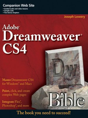 cover image of Dreamweaver CS4 Bible